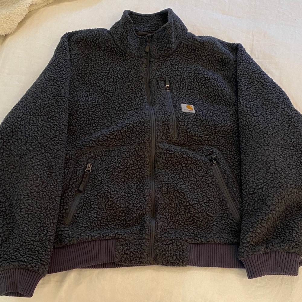 Carhartt Charcoal Sherpa Fleece Jacket